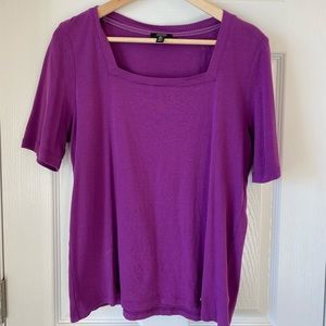 Jones New York signature square neck blouse